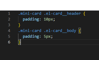 修改card的padding代码